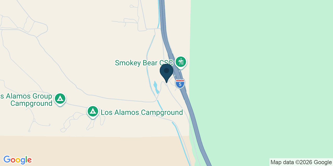 Map showing Los Angeles County, CA