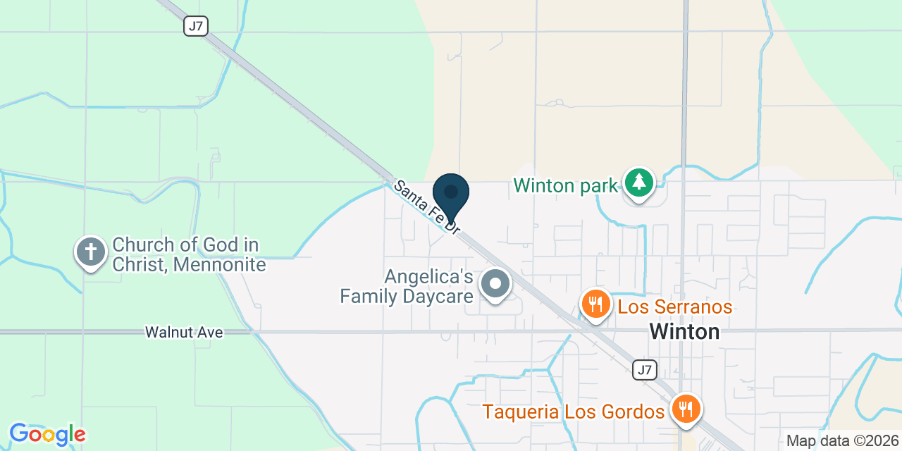Map showing Merced County, CA