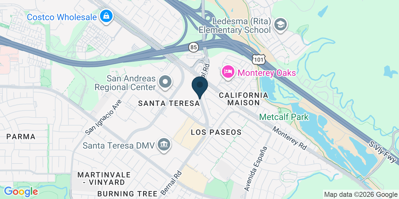 Map showing San Jose, Santa Clara County, CA