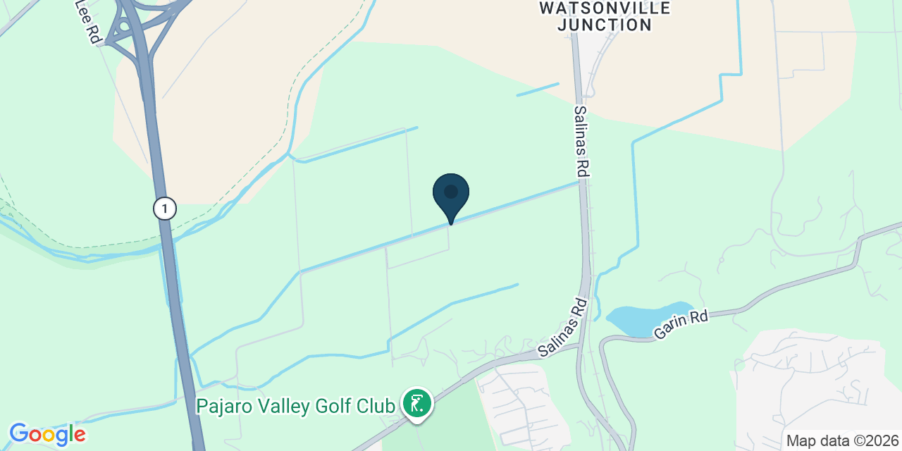 Map showing Watsonville, Monterey County, CA