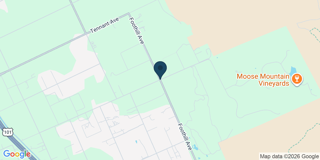 Map showing Santa Clara County, CA