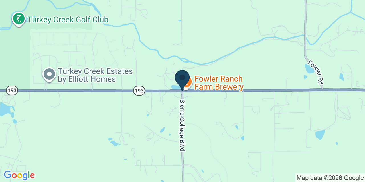 Map showing Placer County, CA
