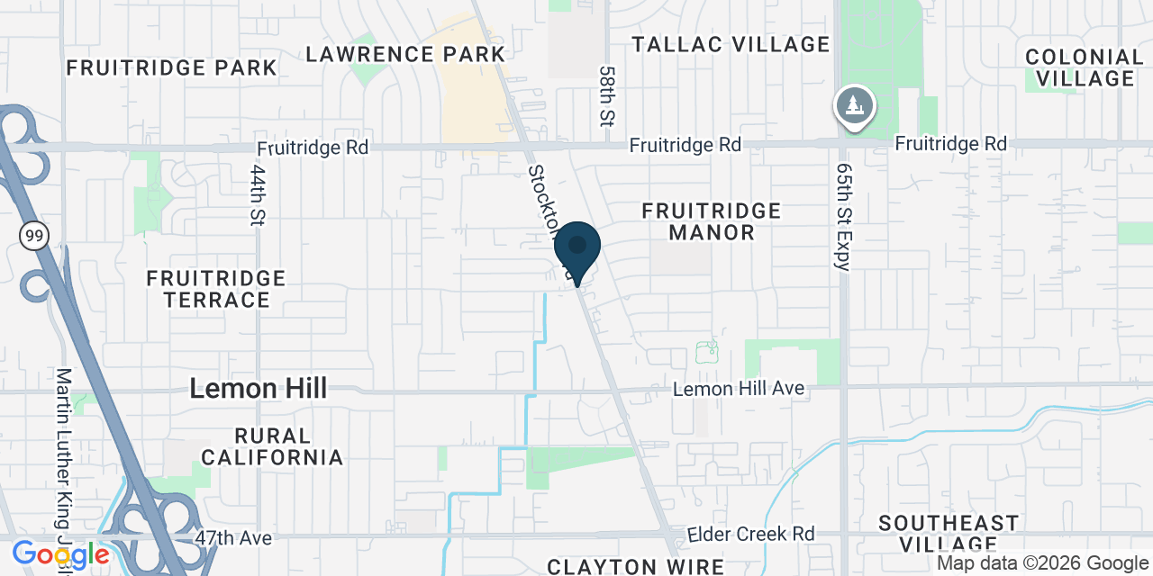 Map showing Lemon Hill, Sacramento County, CA