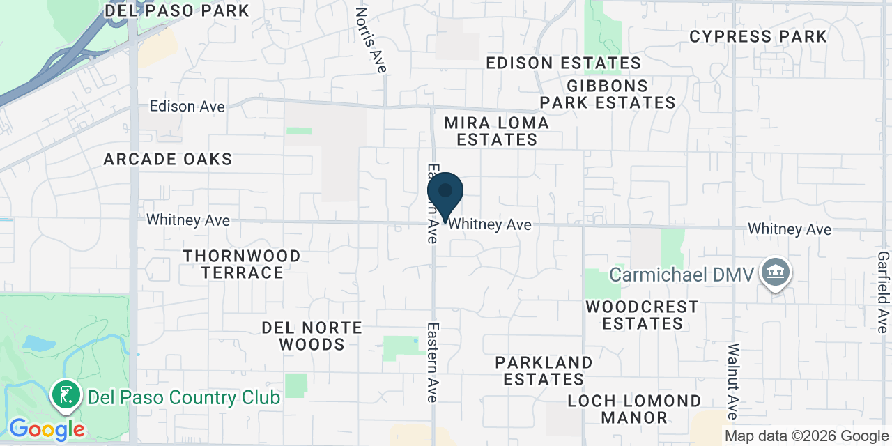 Map showing Sacramento County, CA