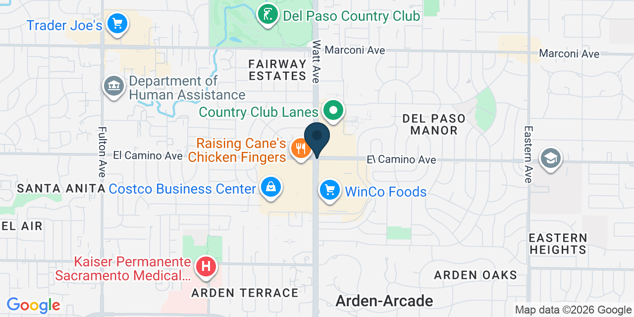 Map showing Arden-Arcade, Sacramento County, CA
