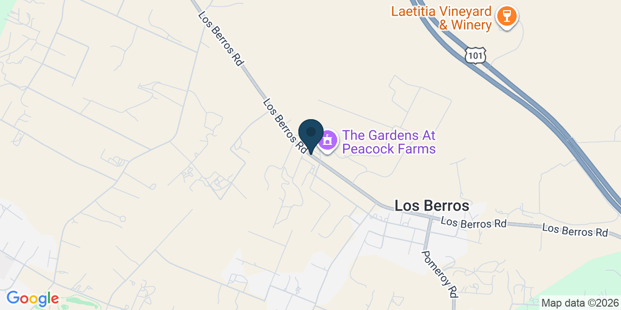 Map showing San Luis Obispo County, CA