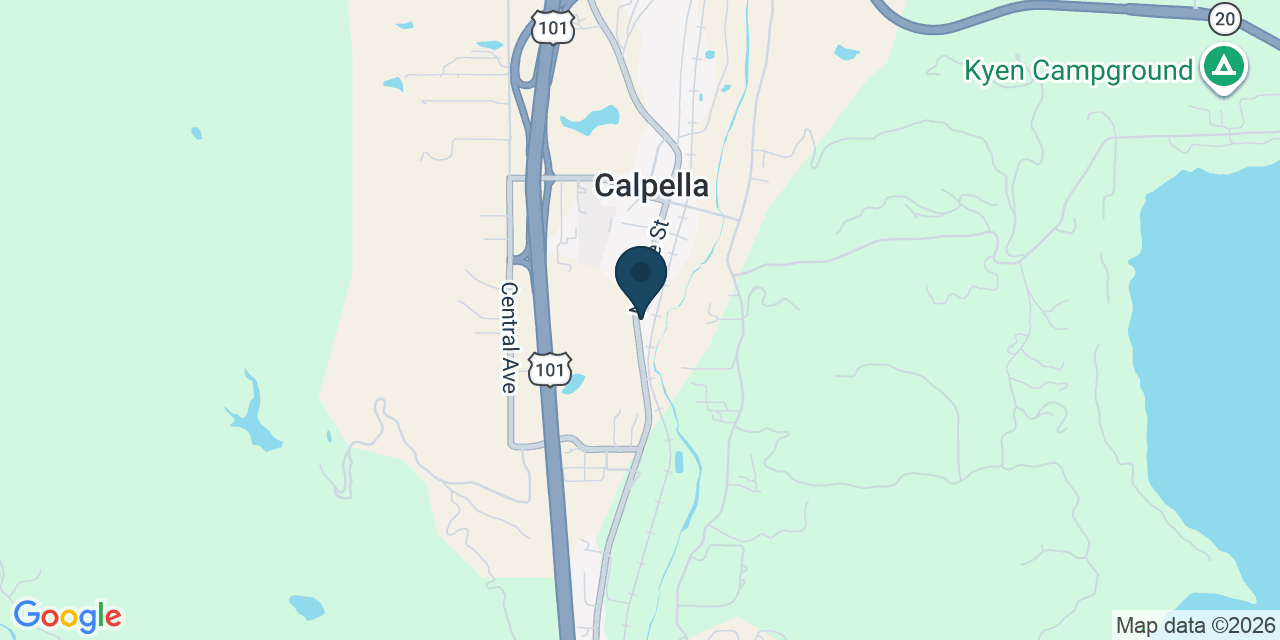 Map showing Ukiah, Mendocino County, CA