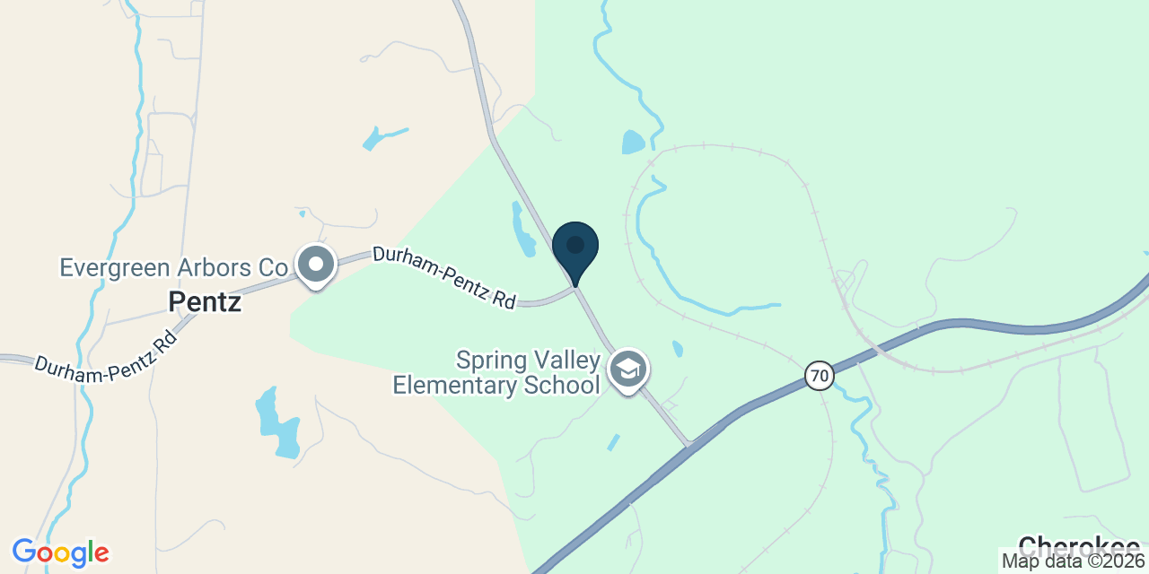 Map showing Butte County, CA