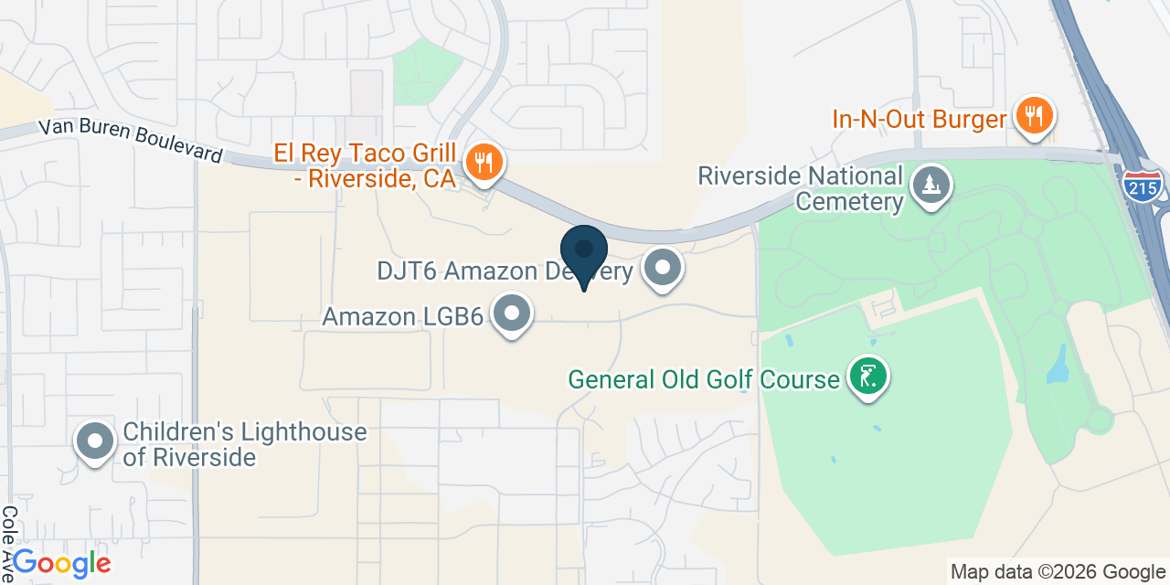 Map showing March Air Reserve Base, Riverside County, CA