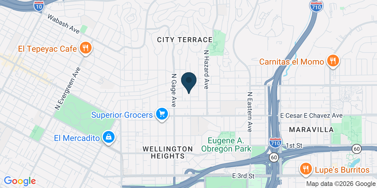 Map showing Los Angeles, Los Angeles County, CA