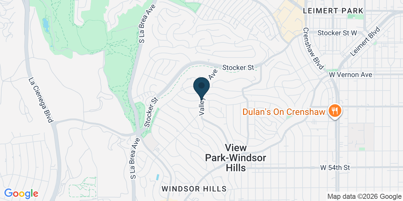 Map showing View Park-Windsor Hills, Los Angeles County, CA
