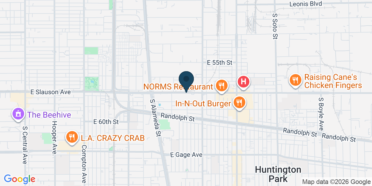 Map showing Los Angeles County, CA