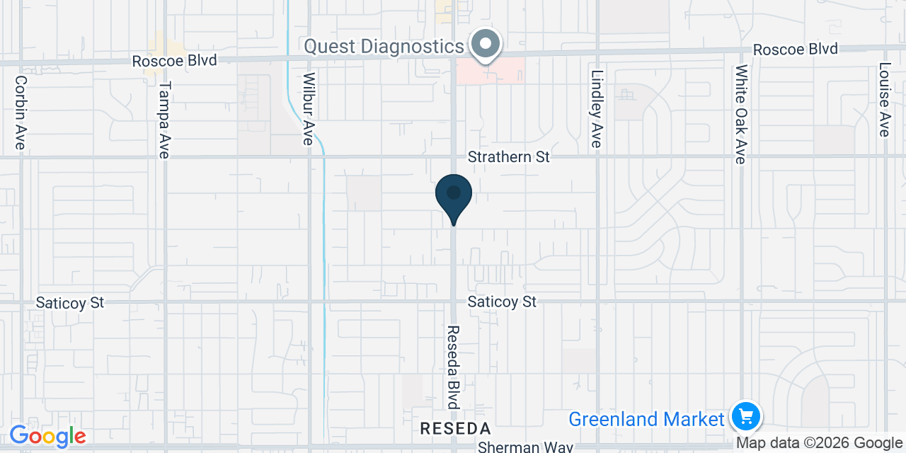 Map showing Los Angeles, Los Angeles County, CA