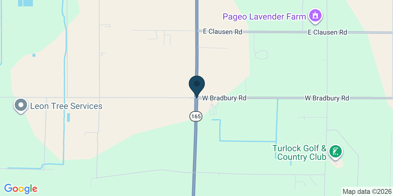 Map showing Merced County, CA