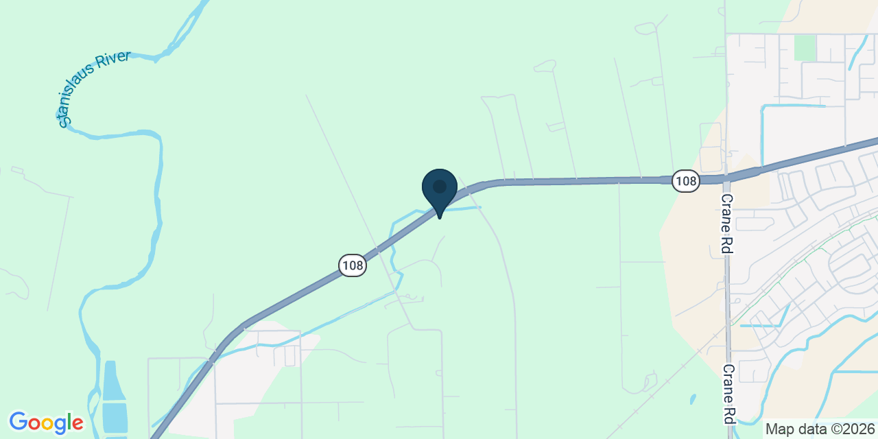 Map showing Oakdale, Stanislaus County, CA