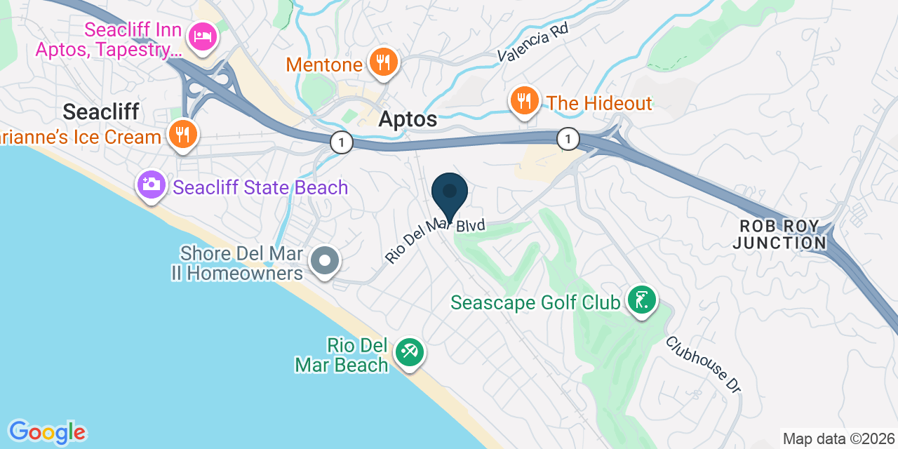 Map showing Santa Cruz County, CA