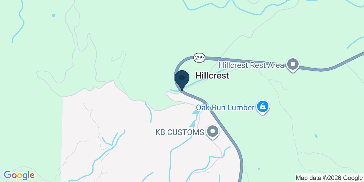Map showing Shasta County, CA