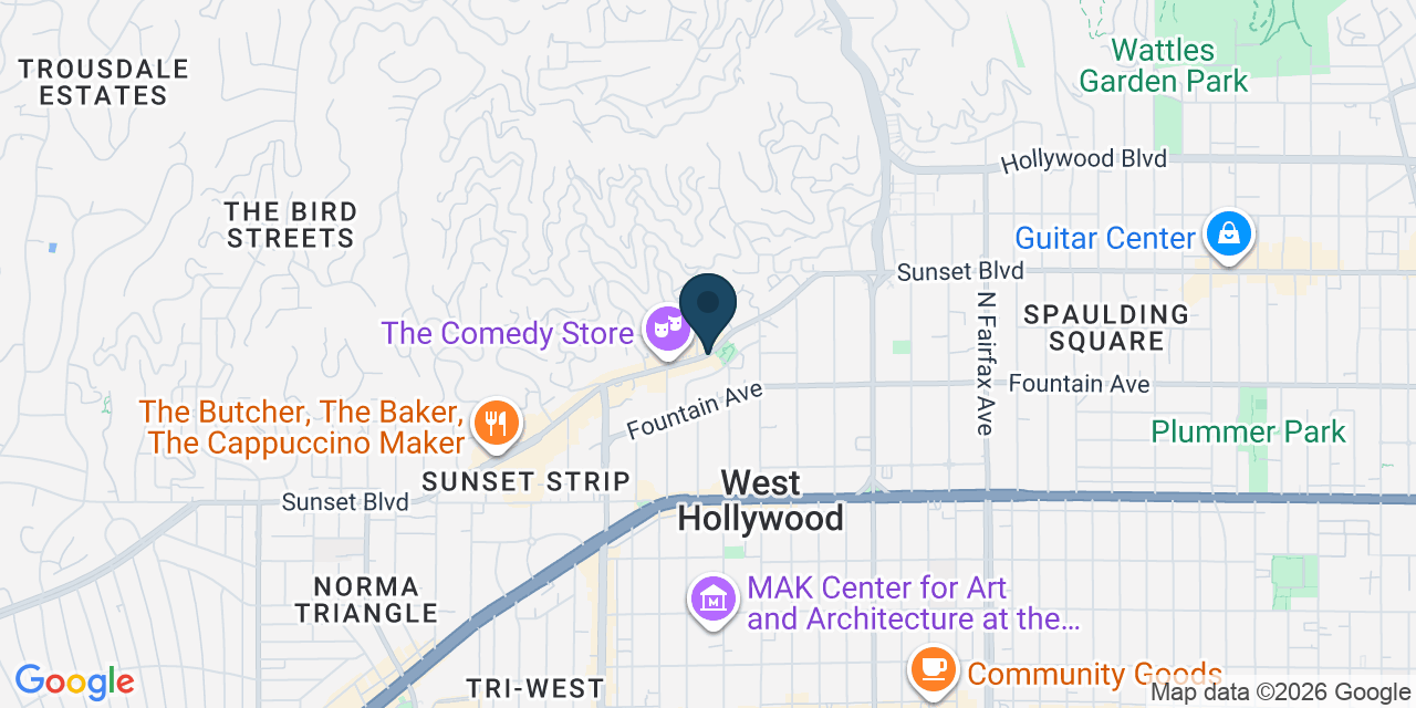 Map showing Los Angeles County, CA