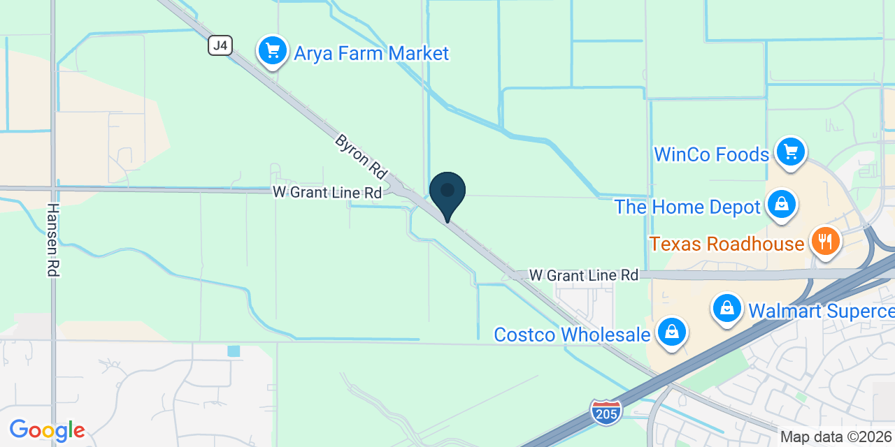 Map showing Tracy, San Joaquin County, CA