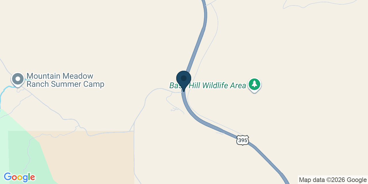 Map showing Janesville, Lassen County, CA