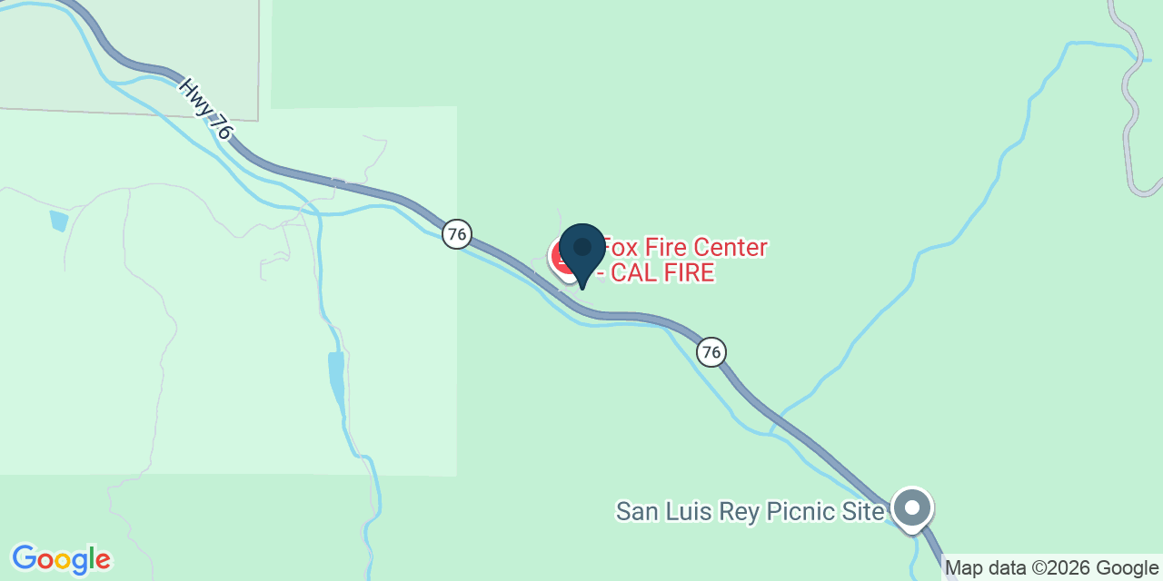 Map showing Santa Ysabel, San Diego County, CA