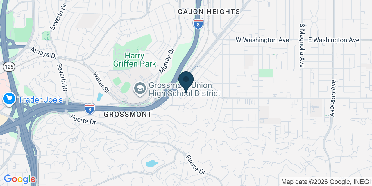 Map showing El Cajon, San Diego County, CA