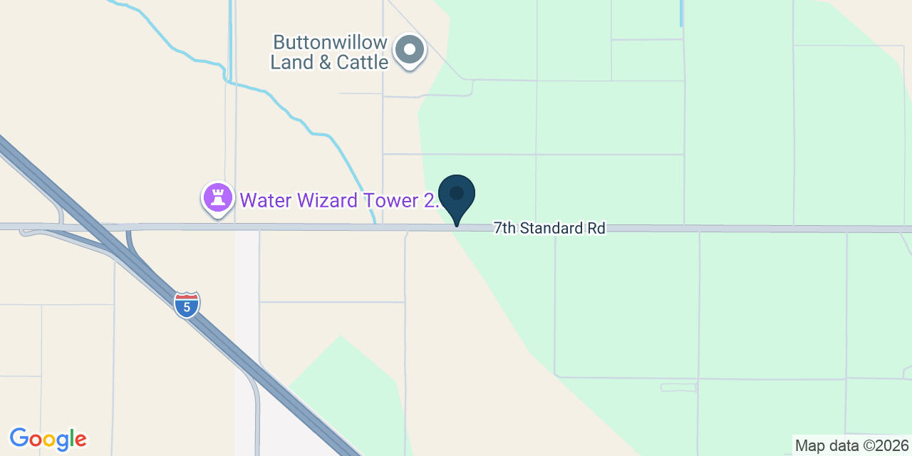 Map showing Kern County, CA