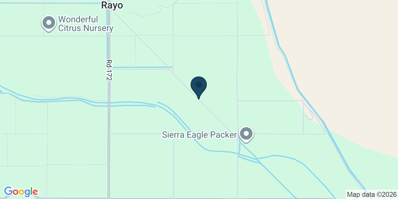 Map showing Tulare County, CA
