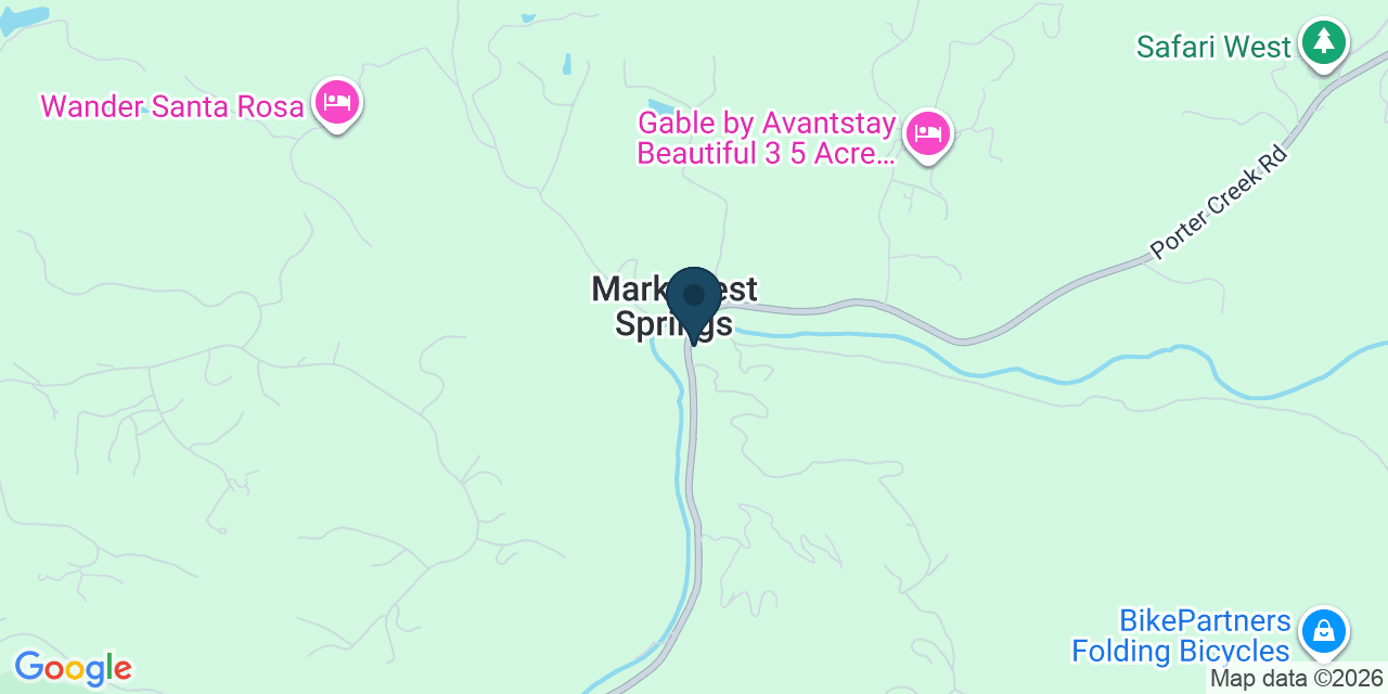 Map showing Santa Rosa, Sonoma County, CA