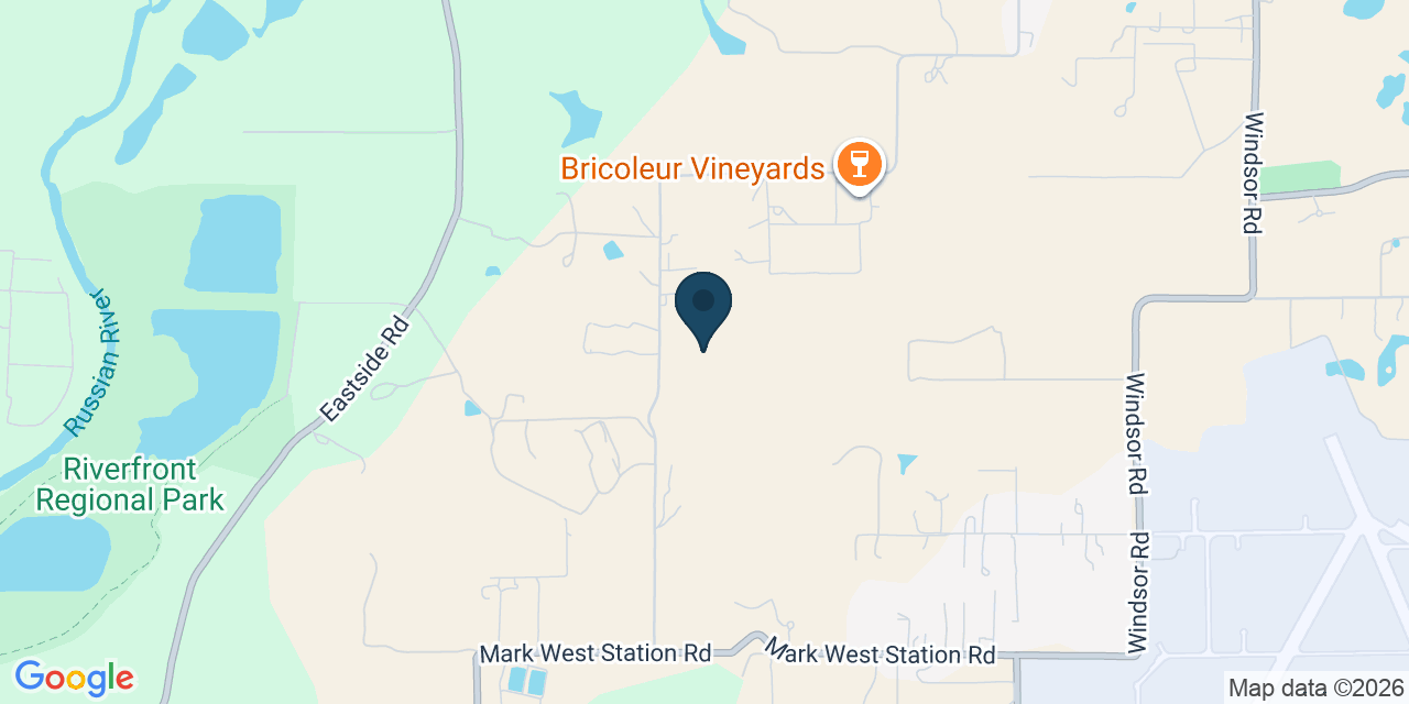 Map showing Windsor, Sonoma County, CA