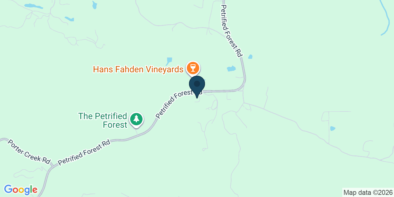 Map showing Calistoga, Sonoma County, CA