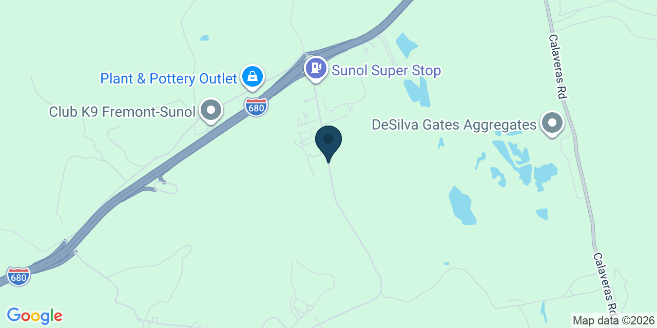 Map showing Sunol, Alameda County, CA