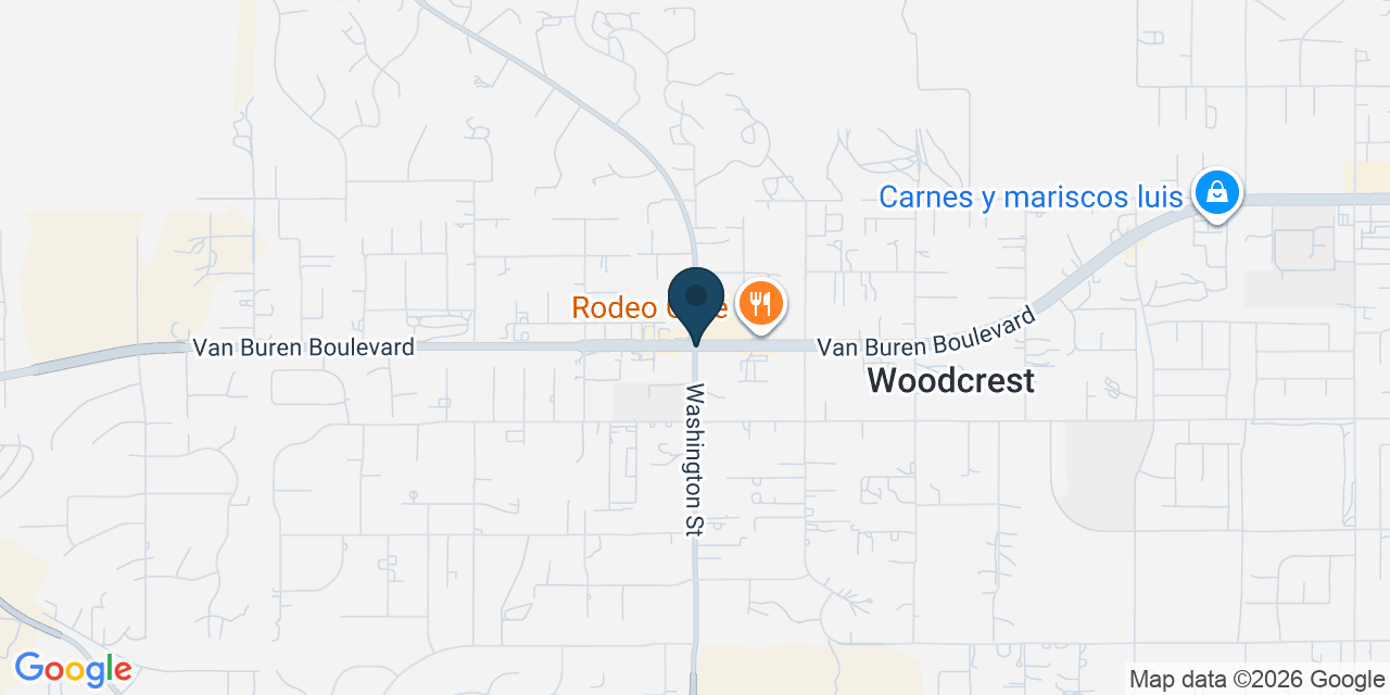 Map showing Woodcrest, Riverside County, CA