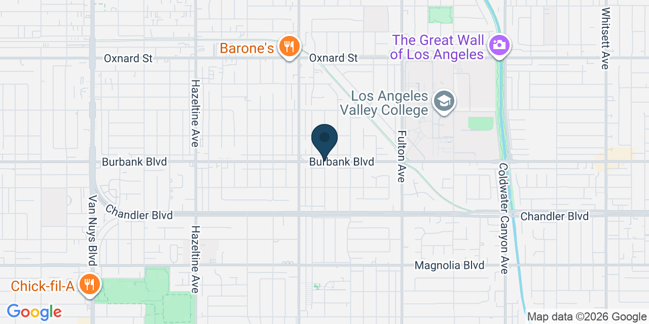 Map showing Los Angeles County, CA