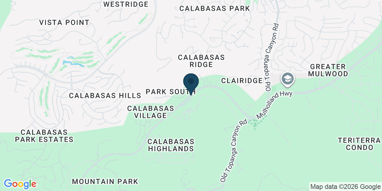 Map showing Calabasas, Los Angeles County, CA