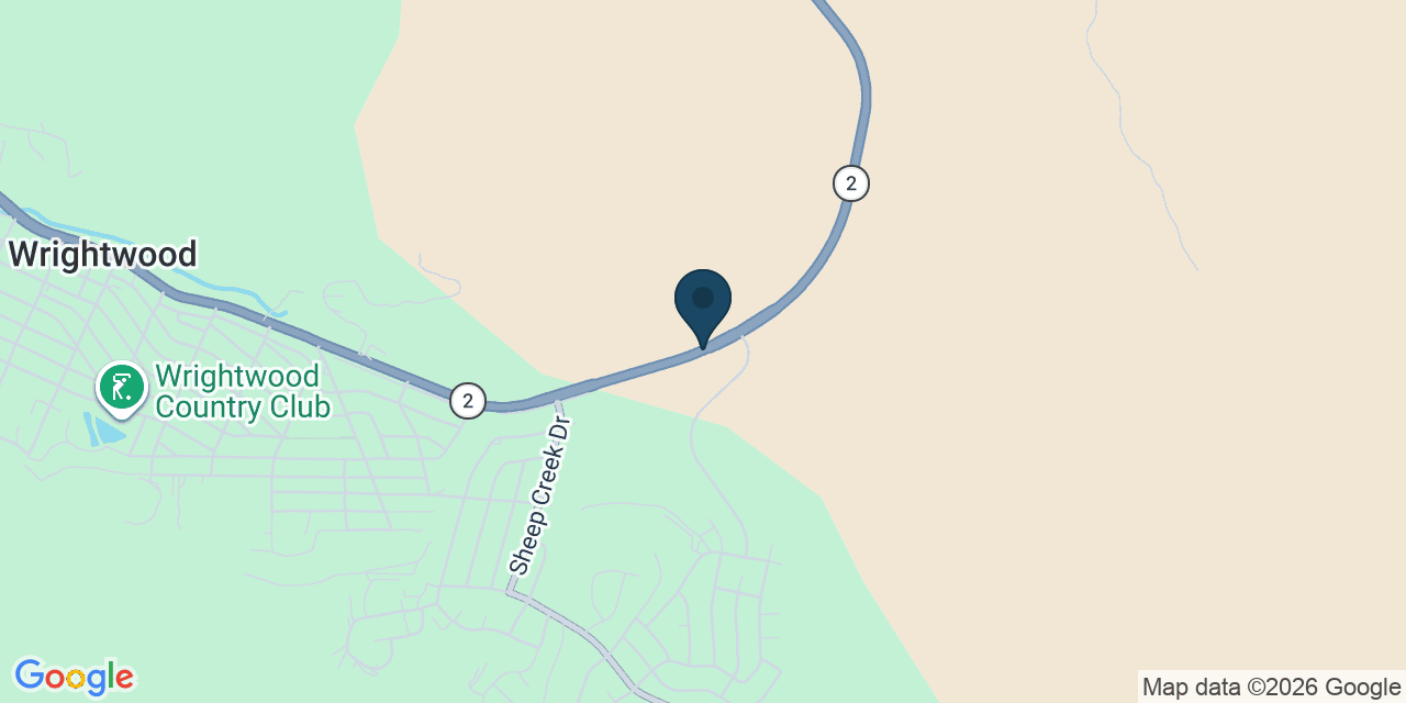 Map showing Wrightwood, San Bernardino County, CA