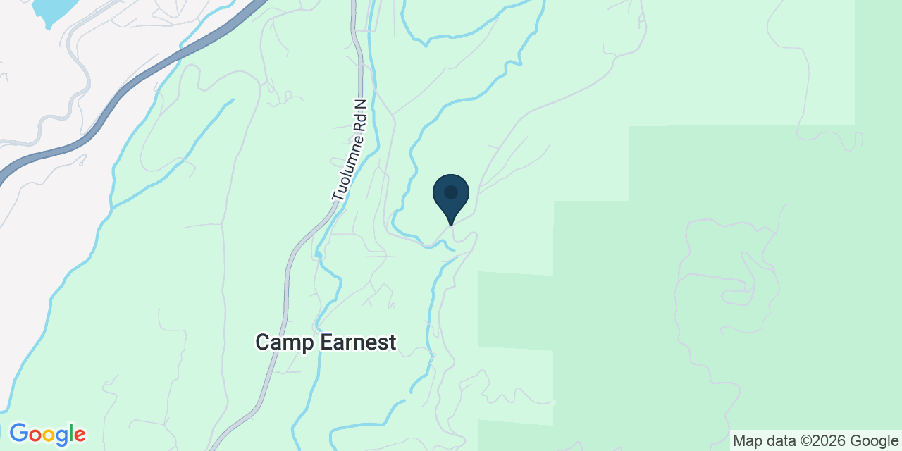 Map showing Tuolumne County, CA