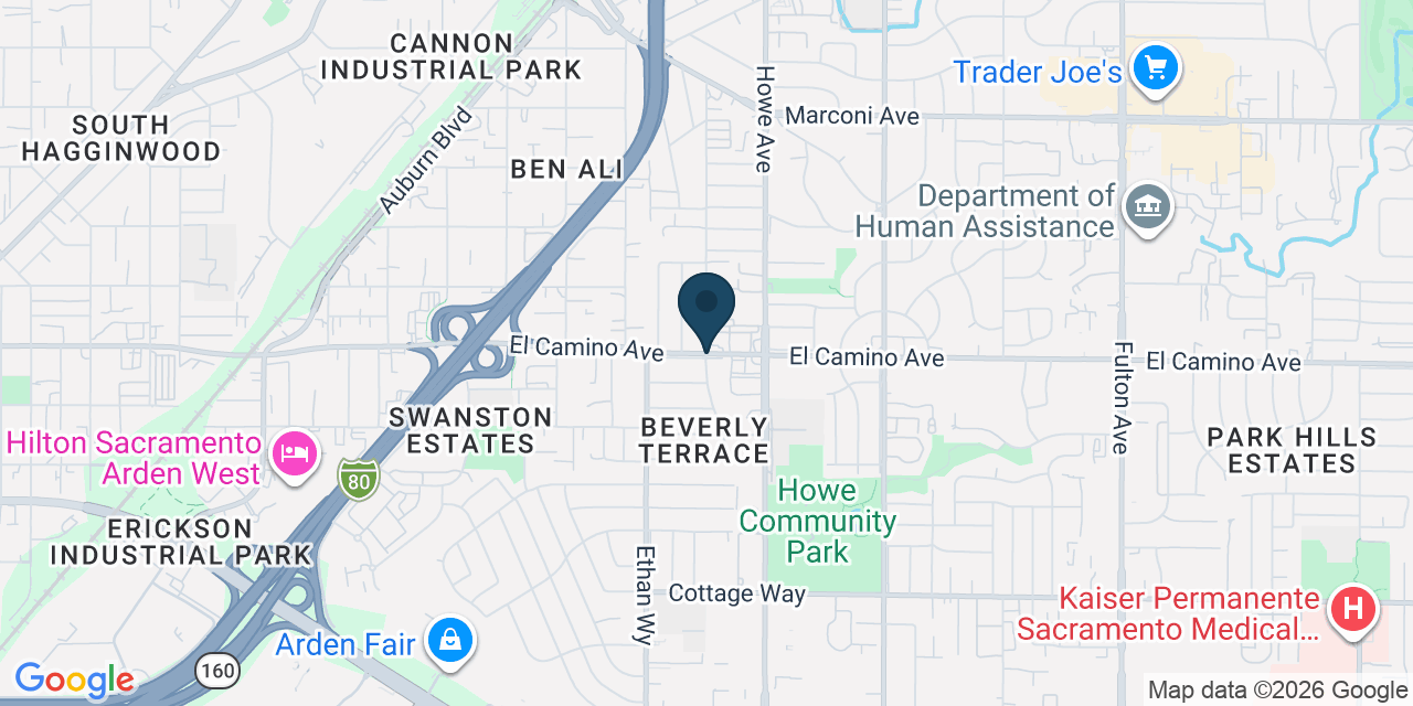 Map showing Sacramento, Sacramento County, CA