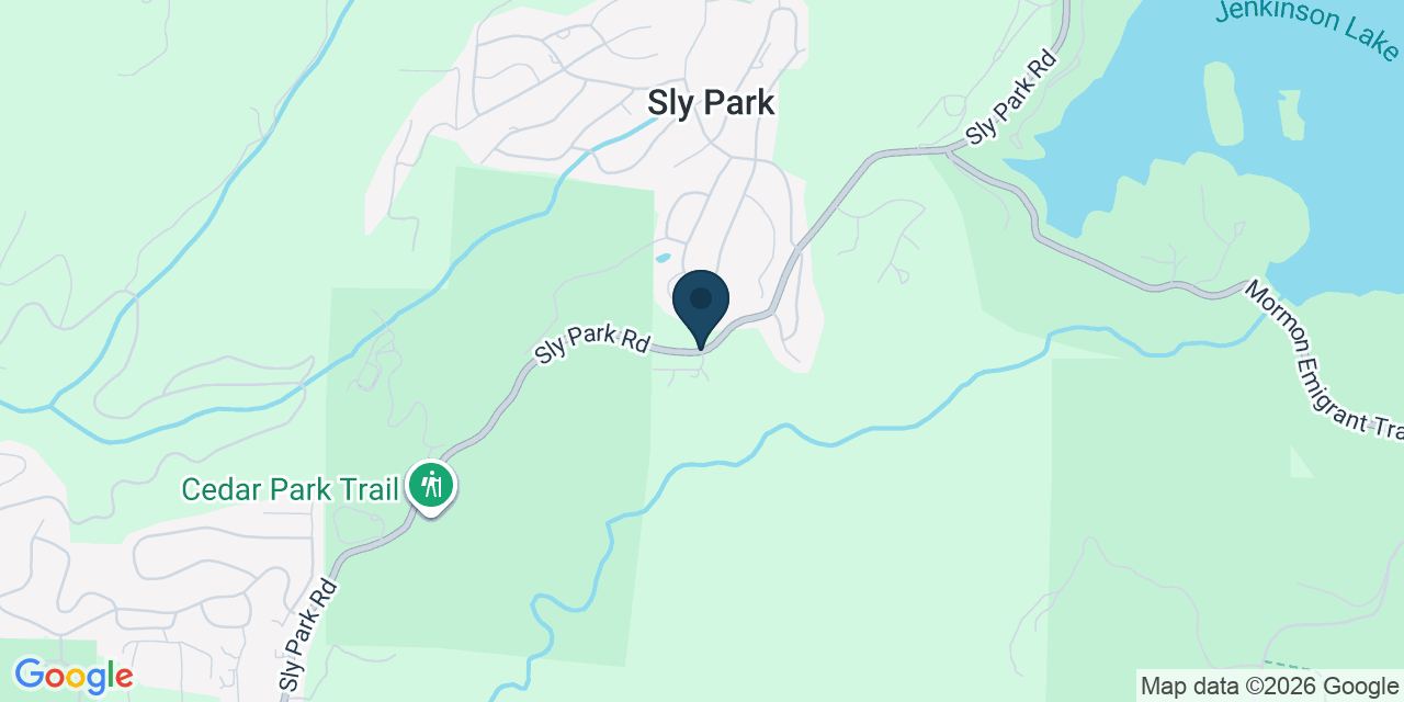 Map showing El Dorado County, CA
