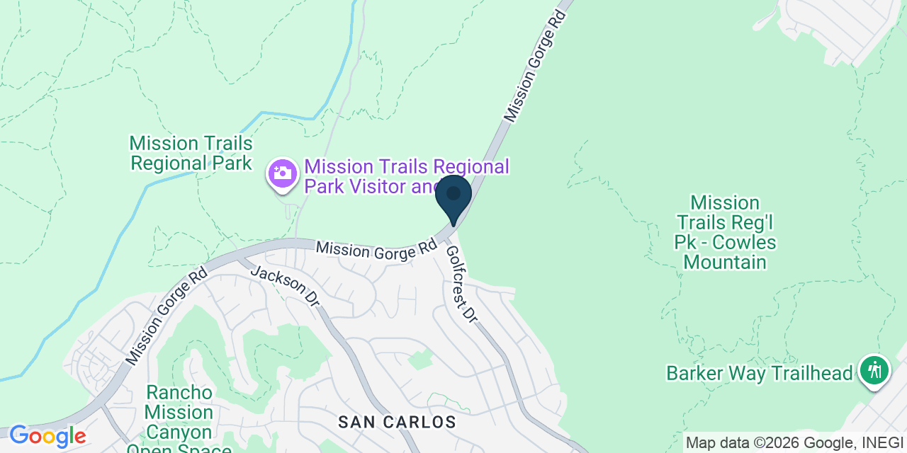Map showing San Diego County, CA