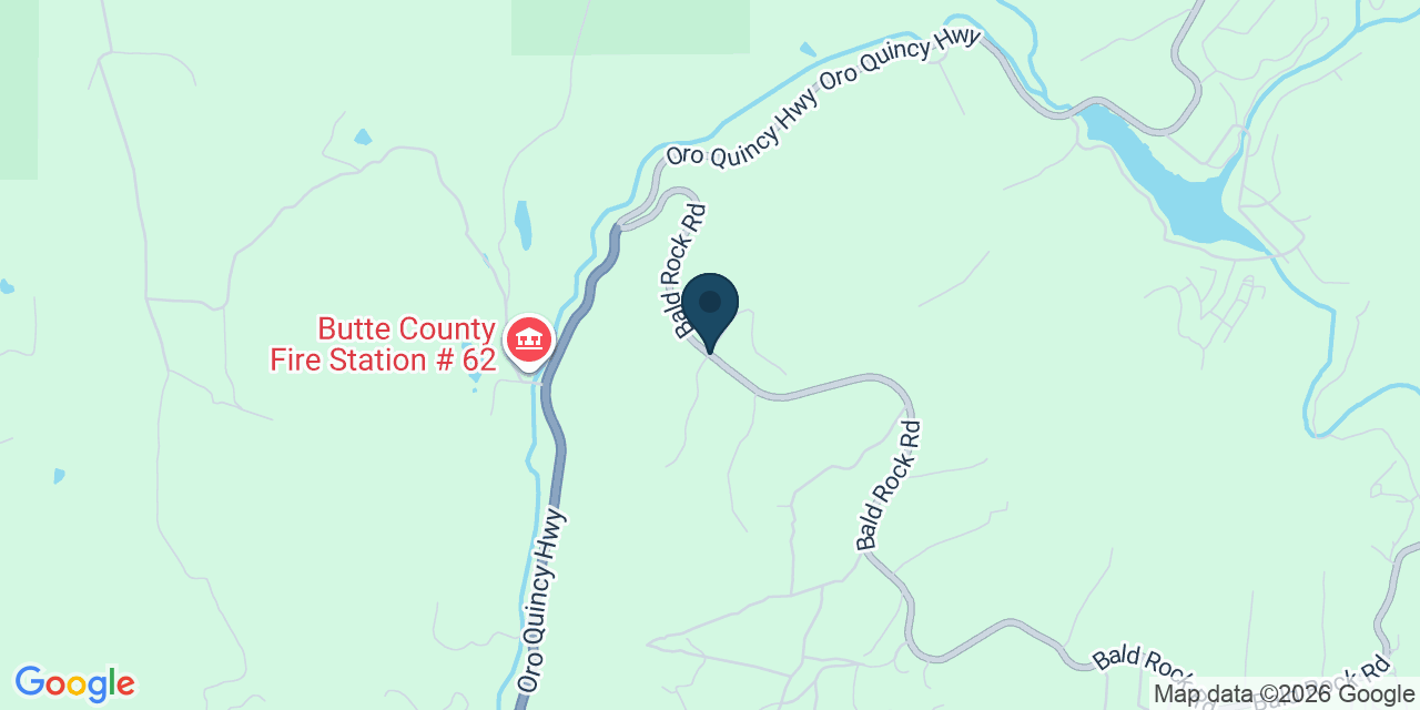 Map showing Berry Creek, Butte County, CA