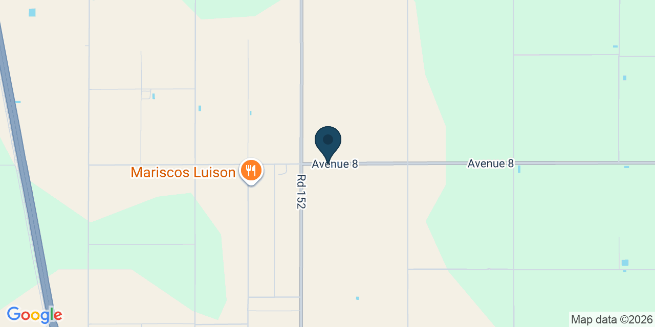Map showing Tulare County, CA
