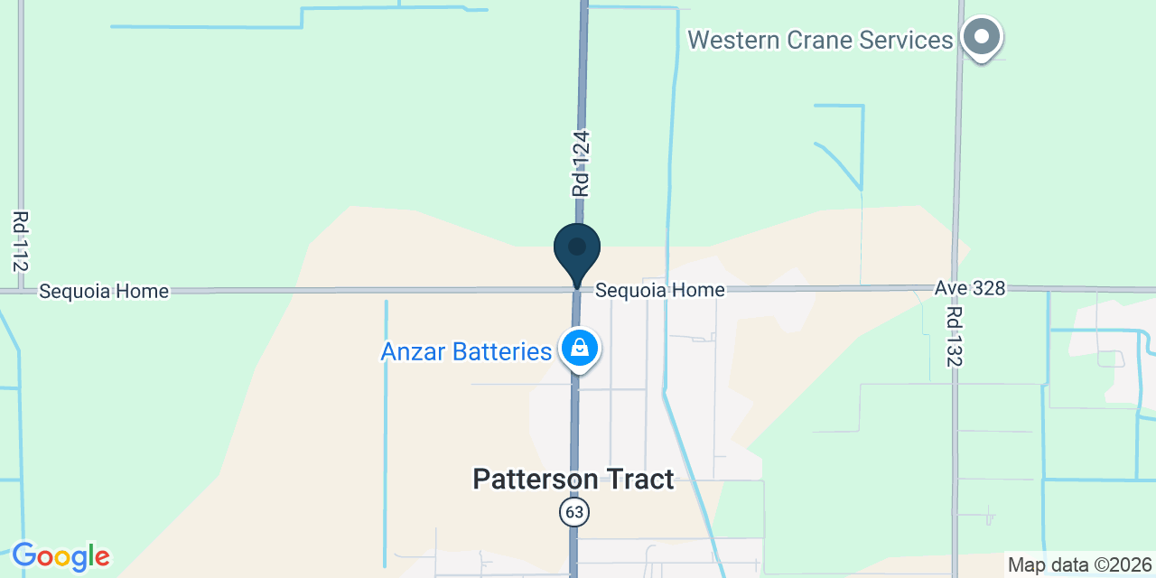 Map showing Patterson Tract, Tulare County, CA