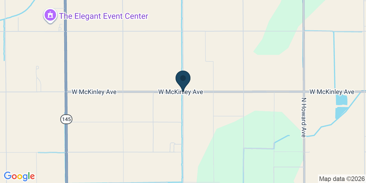 Map showing Fresno County, CA