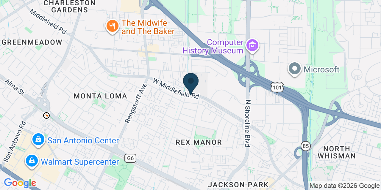 Map showing Santa Clara County, CA