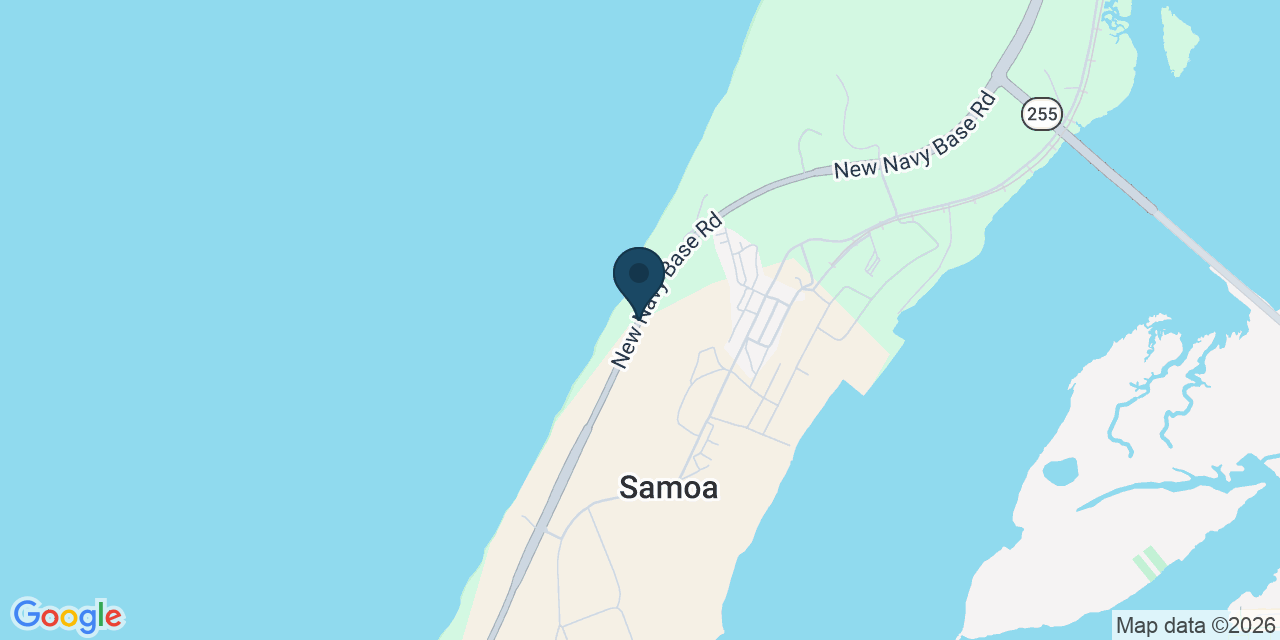 Map showing Samoa, Humboldt County, CA