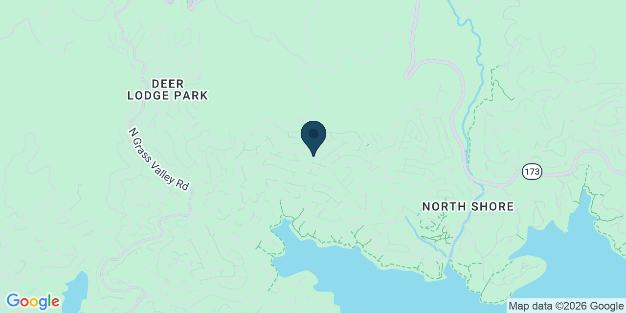 Map showing Lake Arrowhead, San Bernardino County, CA