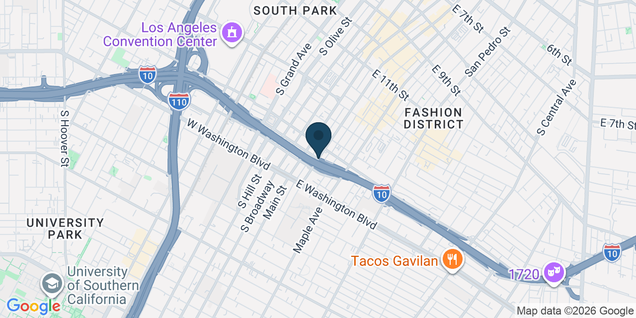 Map showing Los Angeles, Los Angeles County, CA