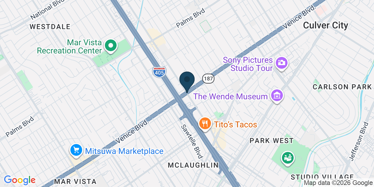Map showing Los Angeles County, CA