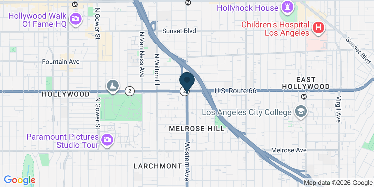 Map showing Los Angeles, Los Angeles County, CA